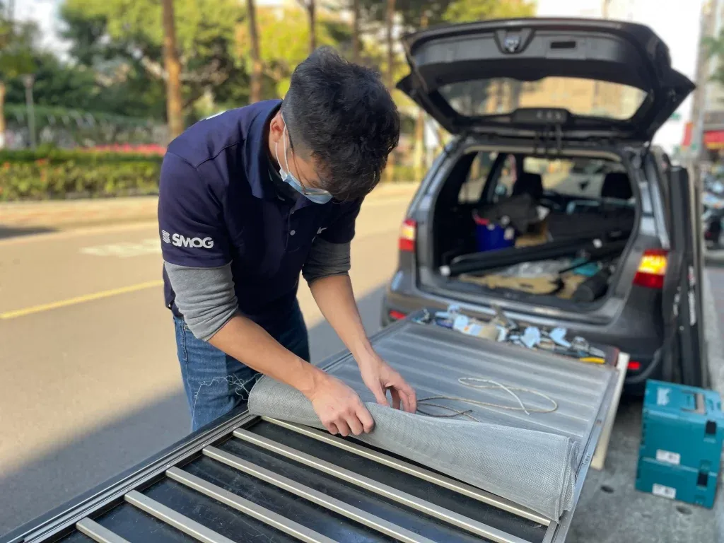 SMOG思瑪科防霾紗窗-現場施工實景