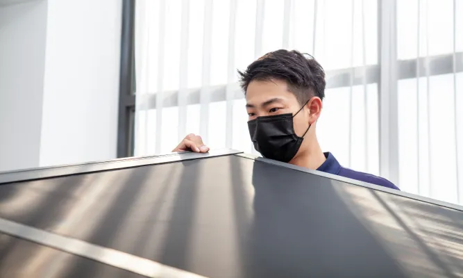 SMOG思瑪科-微靜電防霾紗窗-工作流程