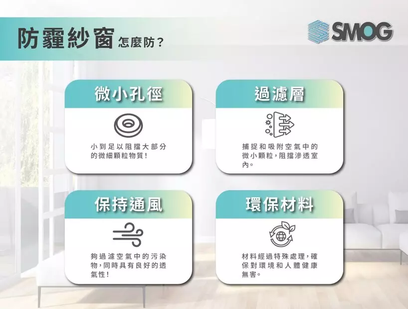 防霾紗窗對空氣品質的影響