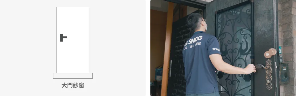 大門防霾紗窗